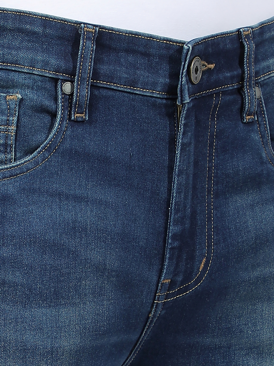 Numero Uno Men Faded Dark Blue Jeans